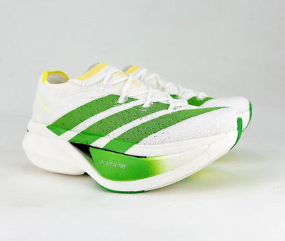 UrbanFit Men's White & Green Performance Running Shoes – Stylish Athletic Sports